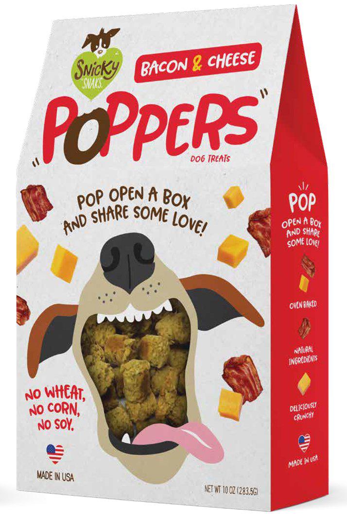 Snicky Snaks Bacon and Cheese Poppers Dog Treats